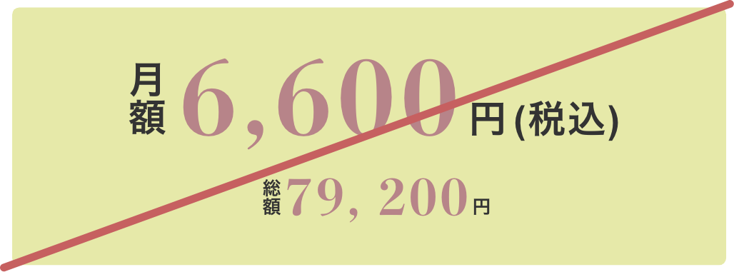 月額6,600円 総額79,200